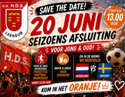 20 juni, seizoensafsluiting!