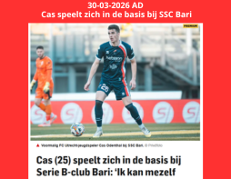 'Onze Cas' speelt zich in de basis bij Bari