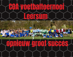 COA voetbaltoernooi Leersum opnieuw groot succes!